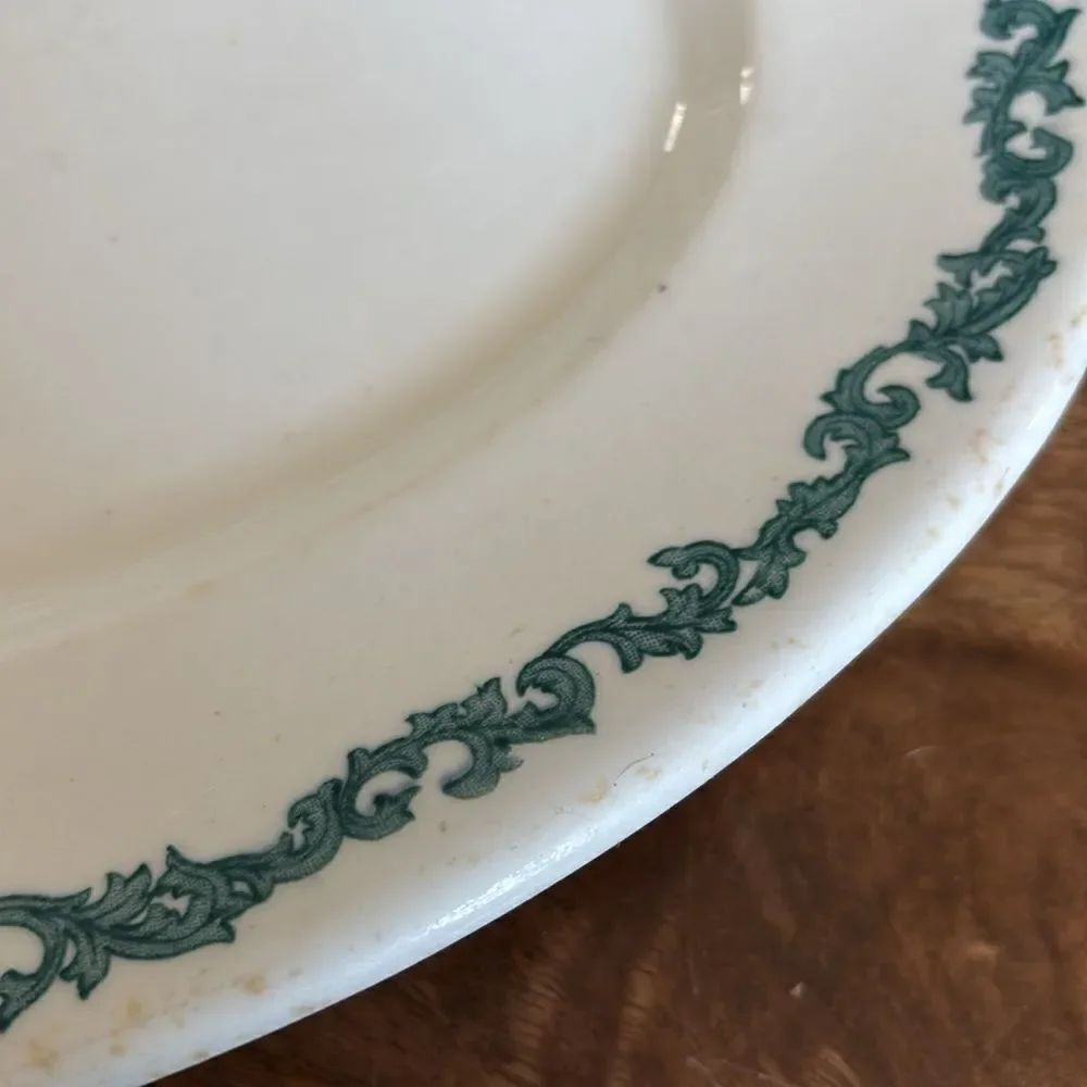 Oval Blue White Platter Syracuse China Restaurant Ware Diner 16 x11.75